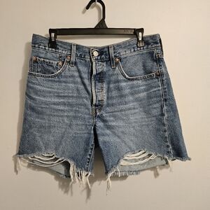 Levi's 501 Mid Thigh Denim Women's Shorts Size 30